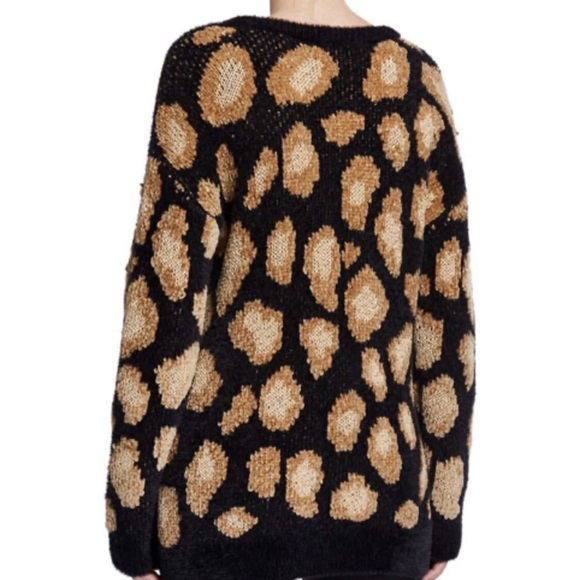 Michael Kors Black and Cream Polka Dot Sweater - Picture 2 of 8